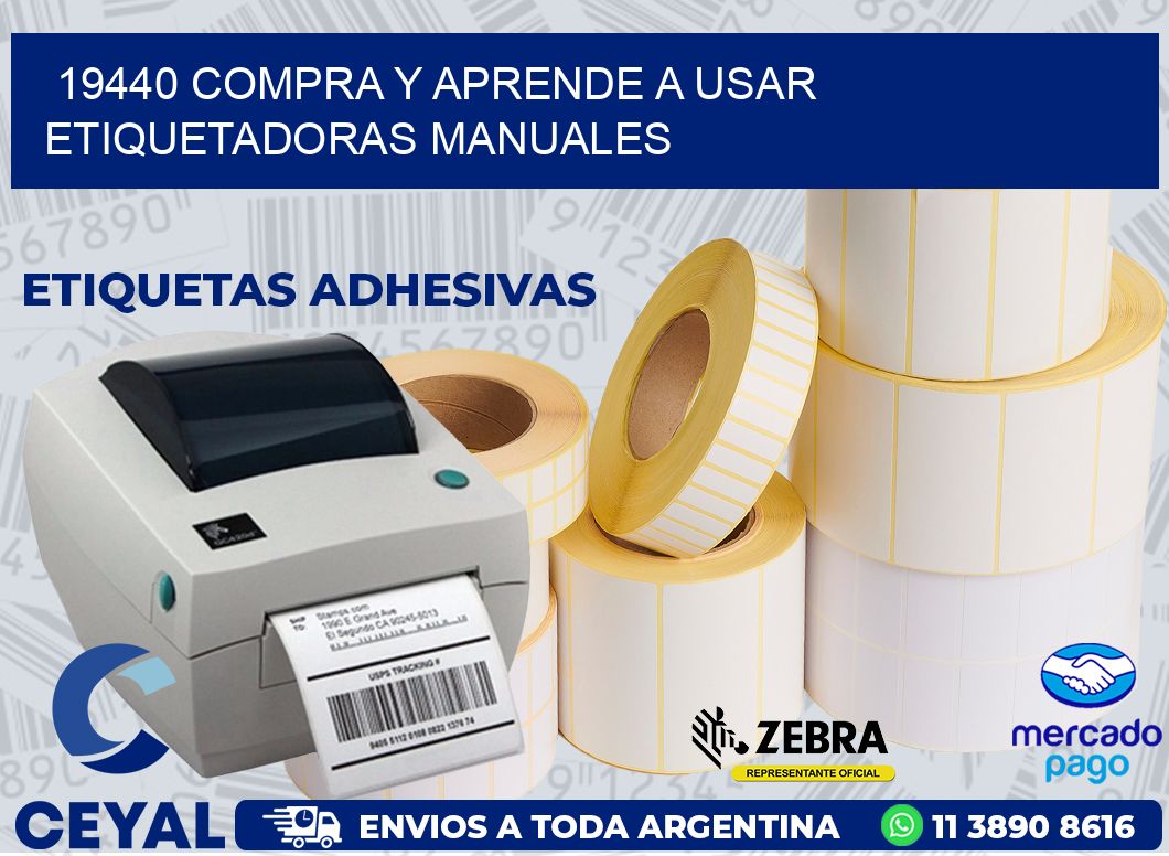 19440 COMPRA Y APRENDE A USAR ETIQUETADORAS MANUALES