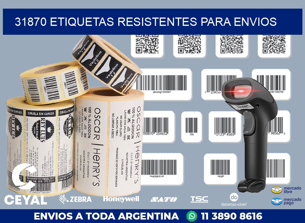 31870 ETIQUETAS RESISTENTES PARA ENVIOS