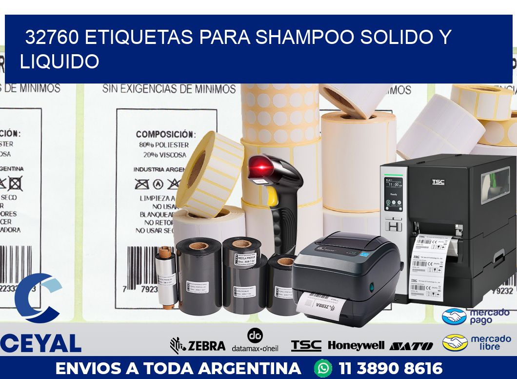 32760 ETIQUETAS PARA SHAMPOO SOLIDO Y LIQUIDO