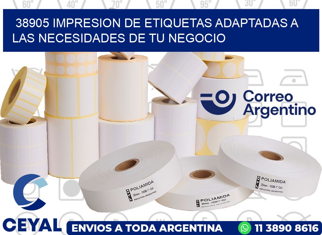 38905 IMPRESION DE ETIQUETAS ADAPTADAS A LAS NECESIDADES DE TU NEGOCIO