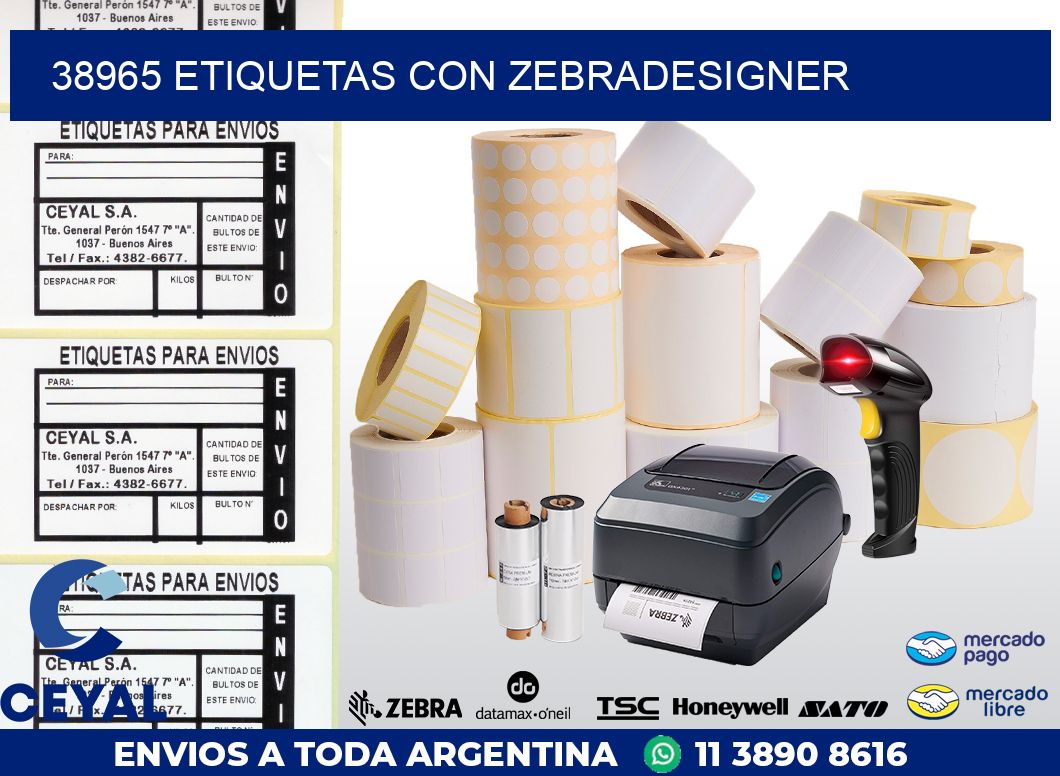 38965 ETIQUETAS CON ZEBRADESIGNER