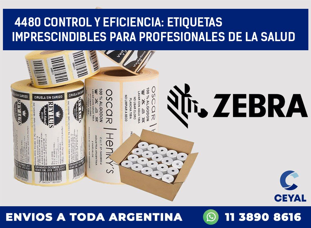 4480 CONTROL Y EFICIENCIA: ETIQUETAS IMPRESCINDIBLES PARA PROFESIONALES DE LA SALUD