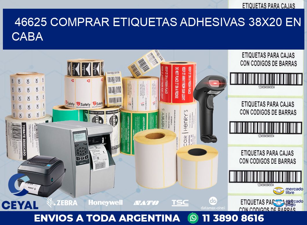 46625 COMPRAR ETIQUETAS ADHESIVAS 38X20 EN CABA