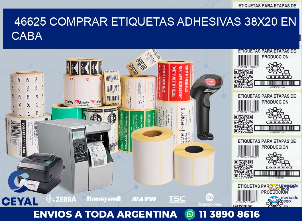 46625 COMPRAR ETIQUETAS ADHESIVAS 38X20 EN CABA