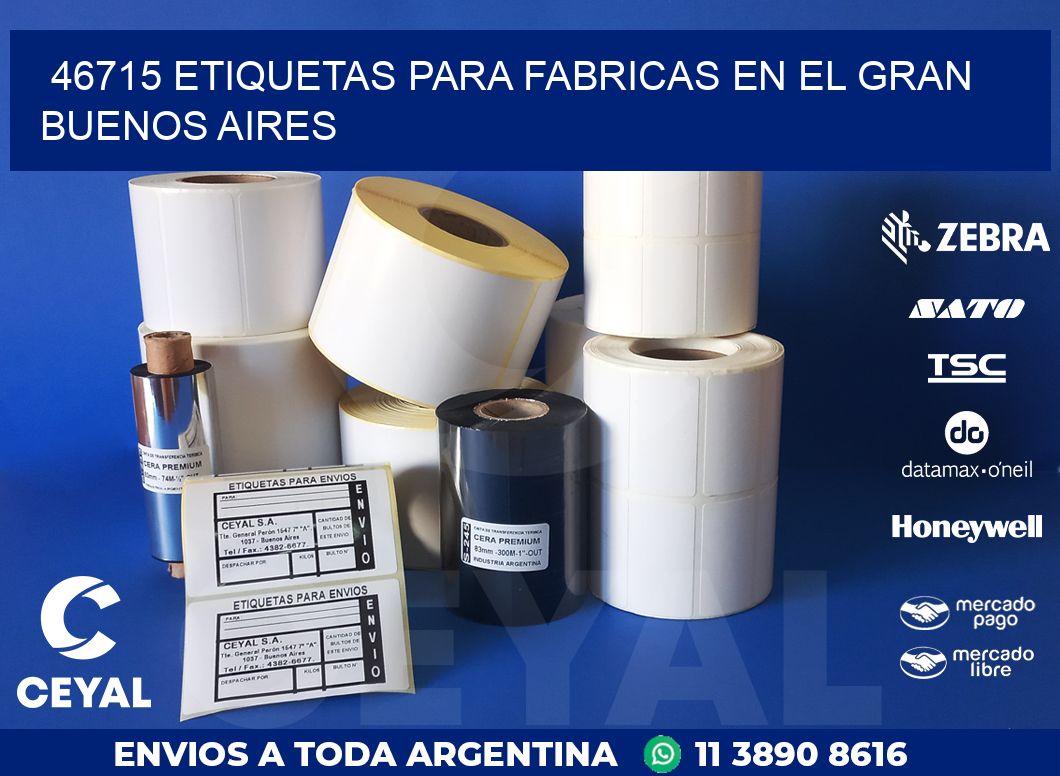 46715 ETIQUETAS PARA FABRICAS EN EL GRAN BUENOS AIRES