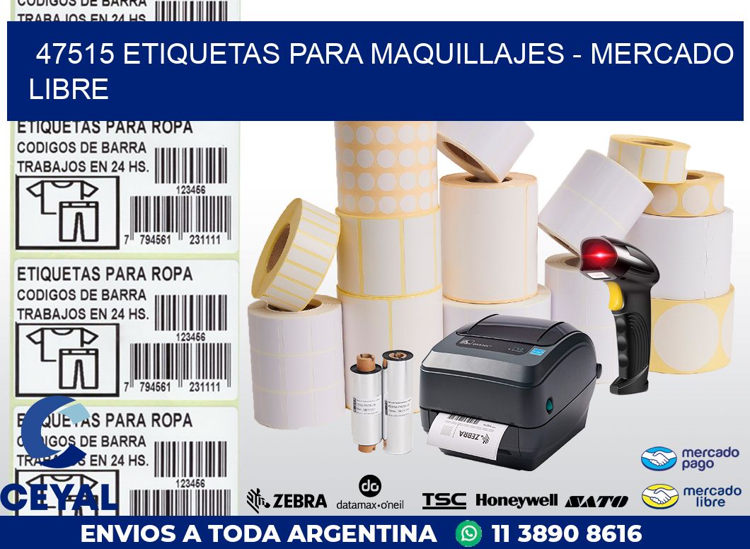 47515 ETIQUETAS PARA MAQUILLAJES – MERCADO LIBRE