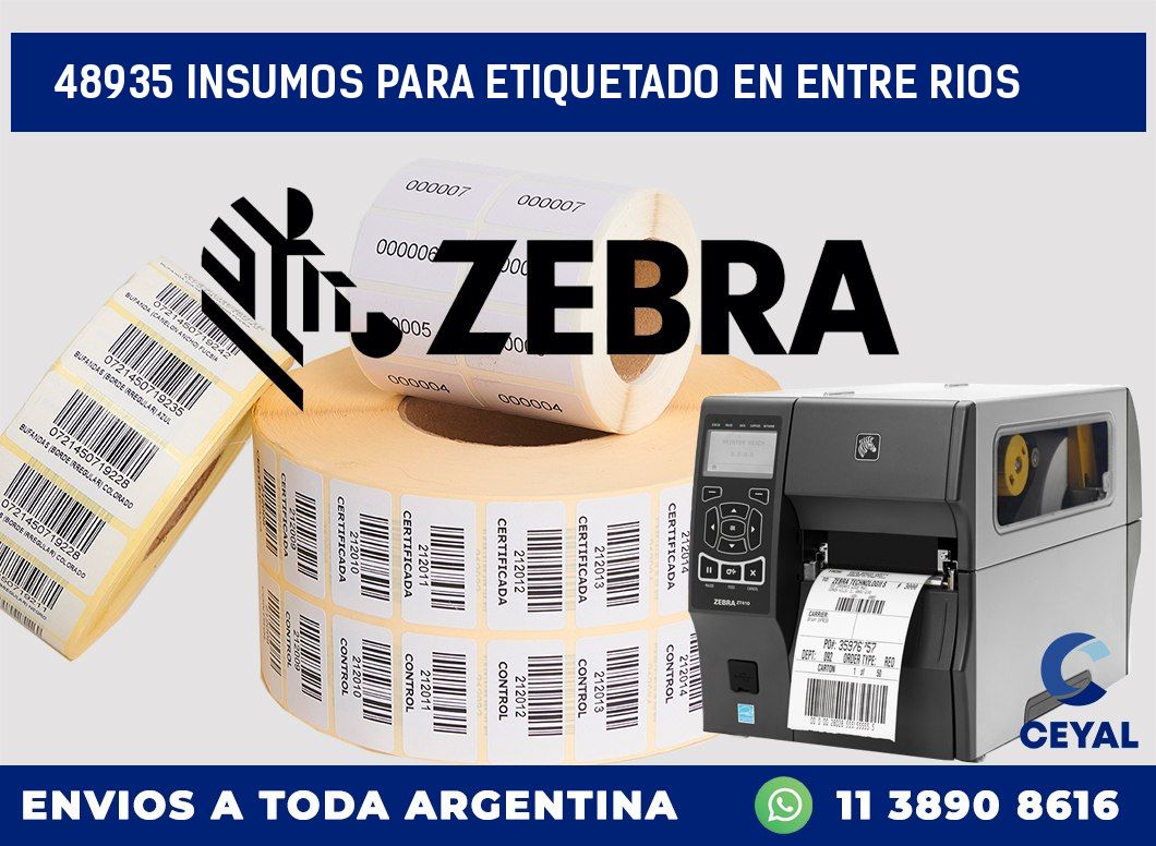 48935 INSUMOS PARA ETIQUETADO EN ENTRE RIOS