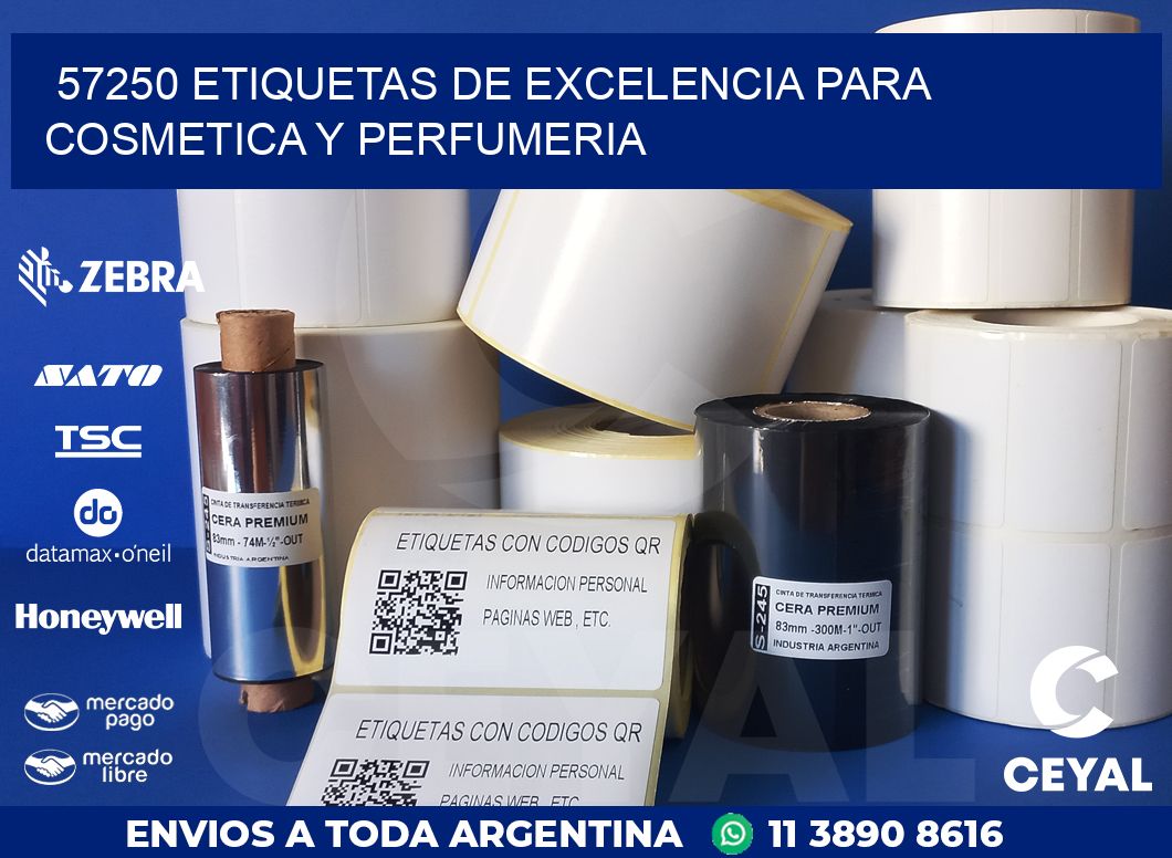 57250 ETIQUETAS DE EXCELENCIA PARA COSMETICA Y PERFUMERIA