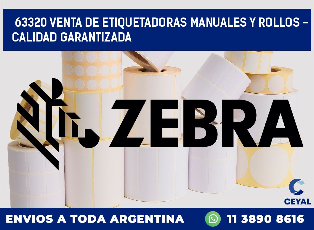 63320 VENTA DE ETIQUETADORAS MANUALES Y ROLLOS - CALIDAD GARANTIZADA