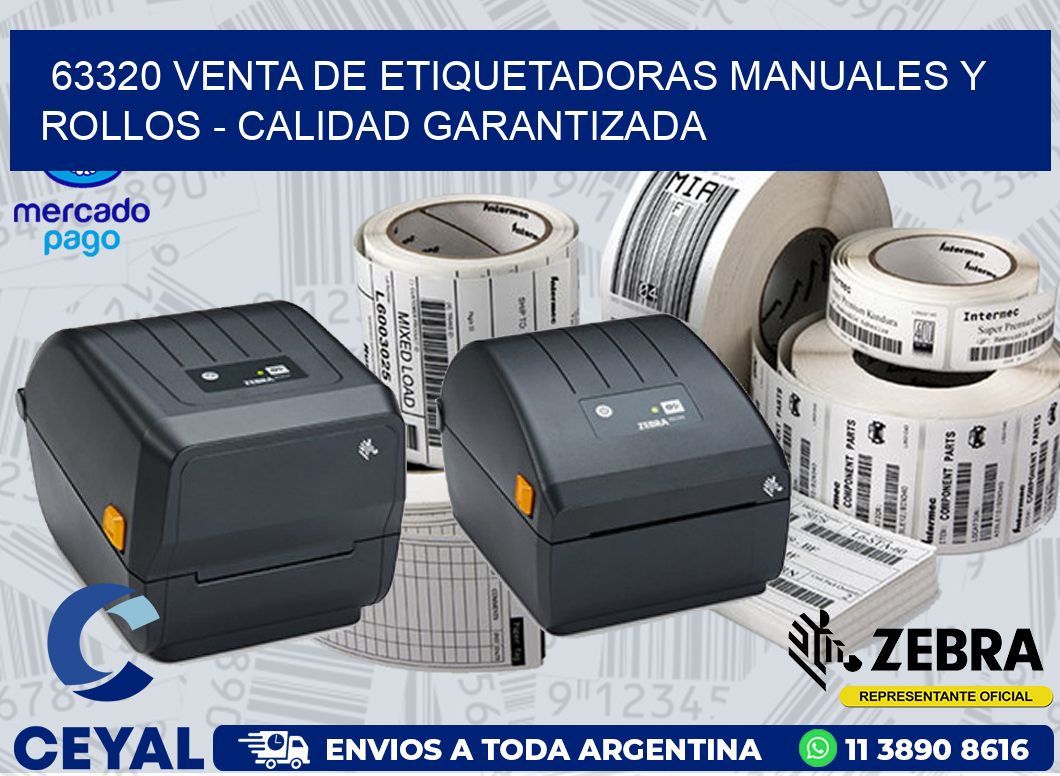 63320 VENTA DE ETIQUETADORAS MANUALES Y ROLLOS - CALIDAD GARANTIZADA
