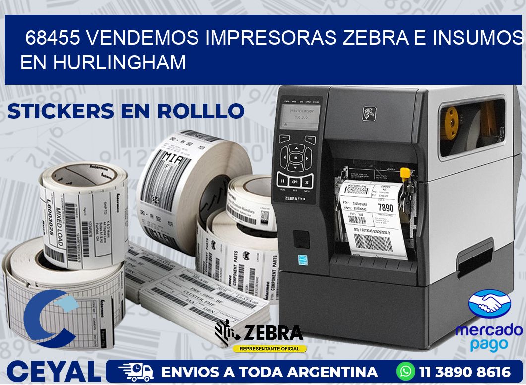 68455 VENDEMOS IMPRESORAS ZEBRA E INSUMOS EN HURLINGHAM