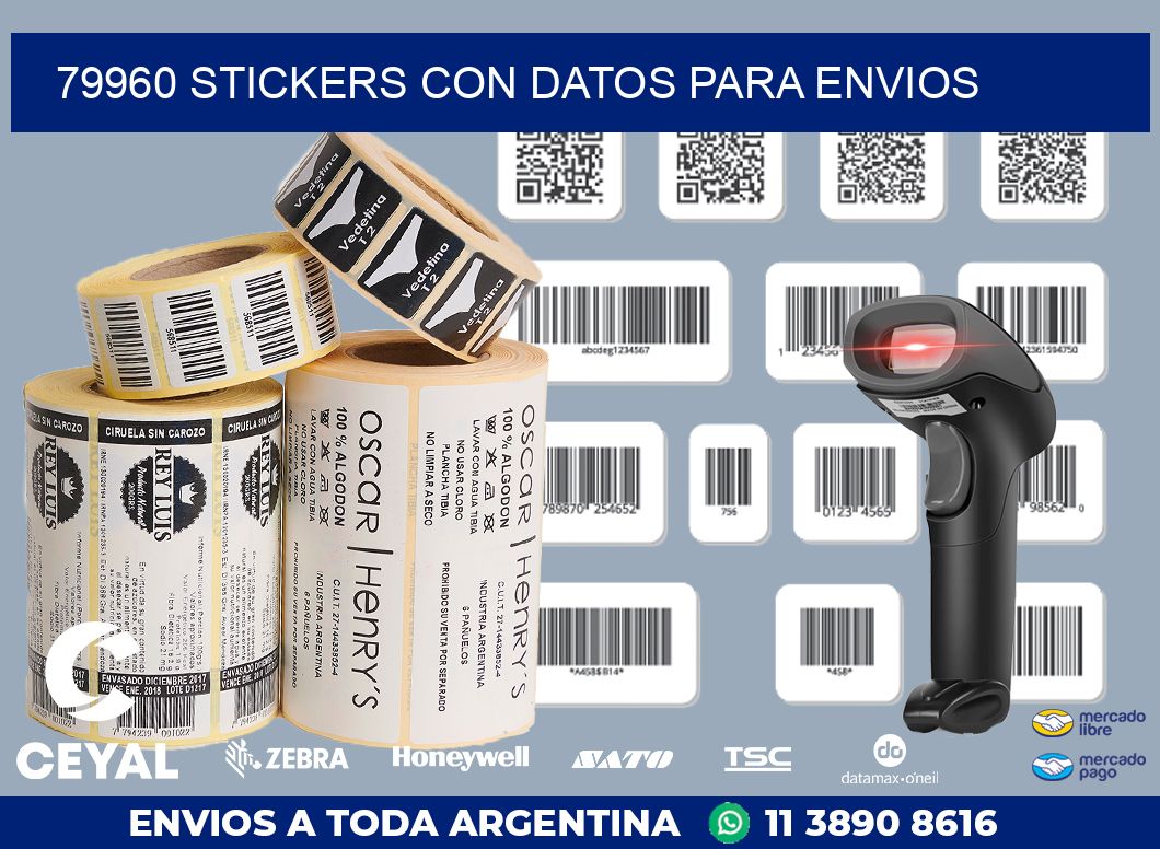 79960 STICKERS CON DATOS PARA ENVIOS