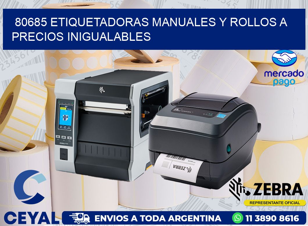 80685 ETIQUETADORAS MANUALES Y ROLLOS A PRECIOS INIGUALABLES