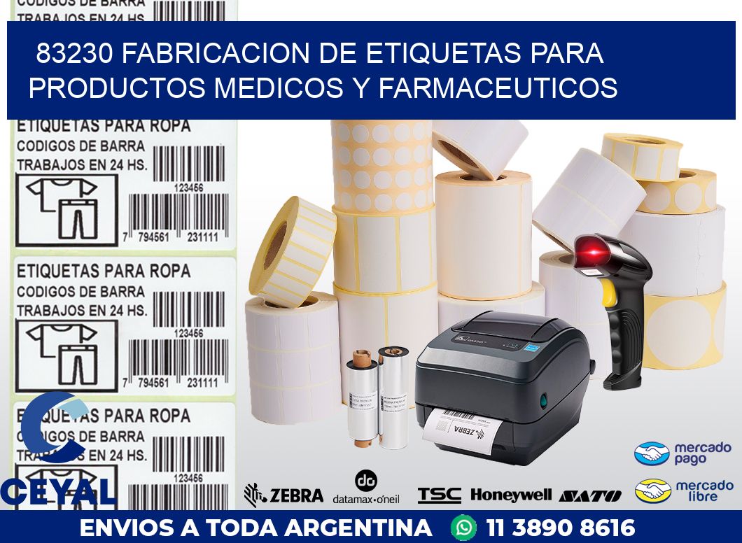 83230 FABRICACION DE ETIQUETAS PARA PRODUCTOS MEDICOS Y FARMACEUTICOS
