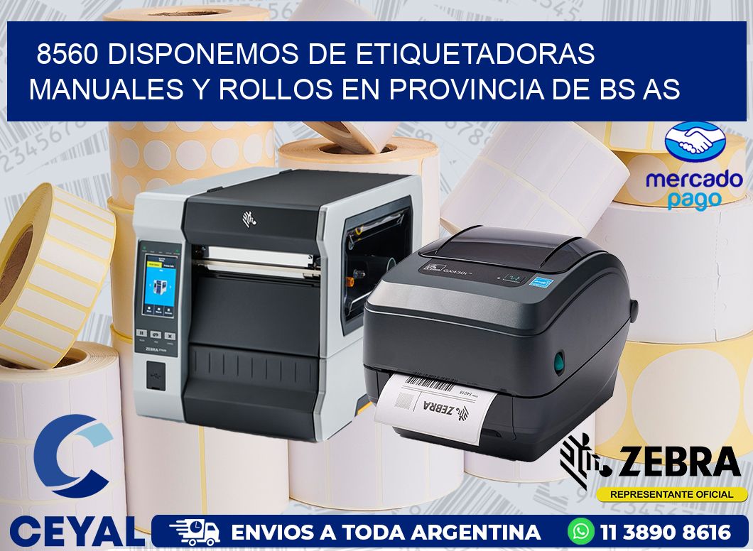 8560 DISPONEMOS DE ETIQUETADORAS MANUALES Y ROLLOS EN PROVINCIA DE BS AS