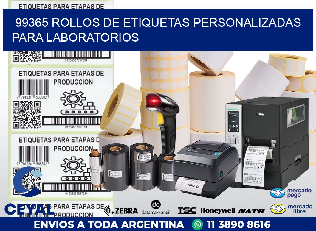 99365 ROLLOS DE ETIQUETAS PERSONALIZADAS PARA LABORATORIOS