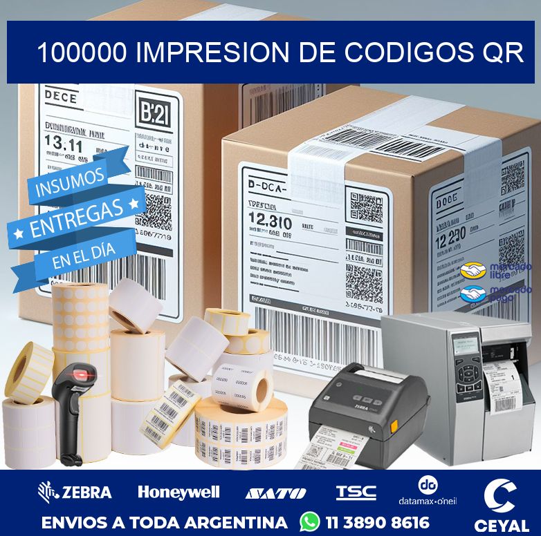 100000 IMPRESION DE CODIGOS QR