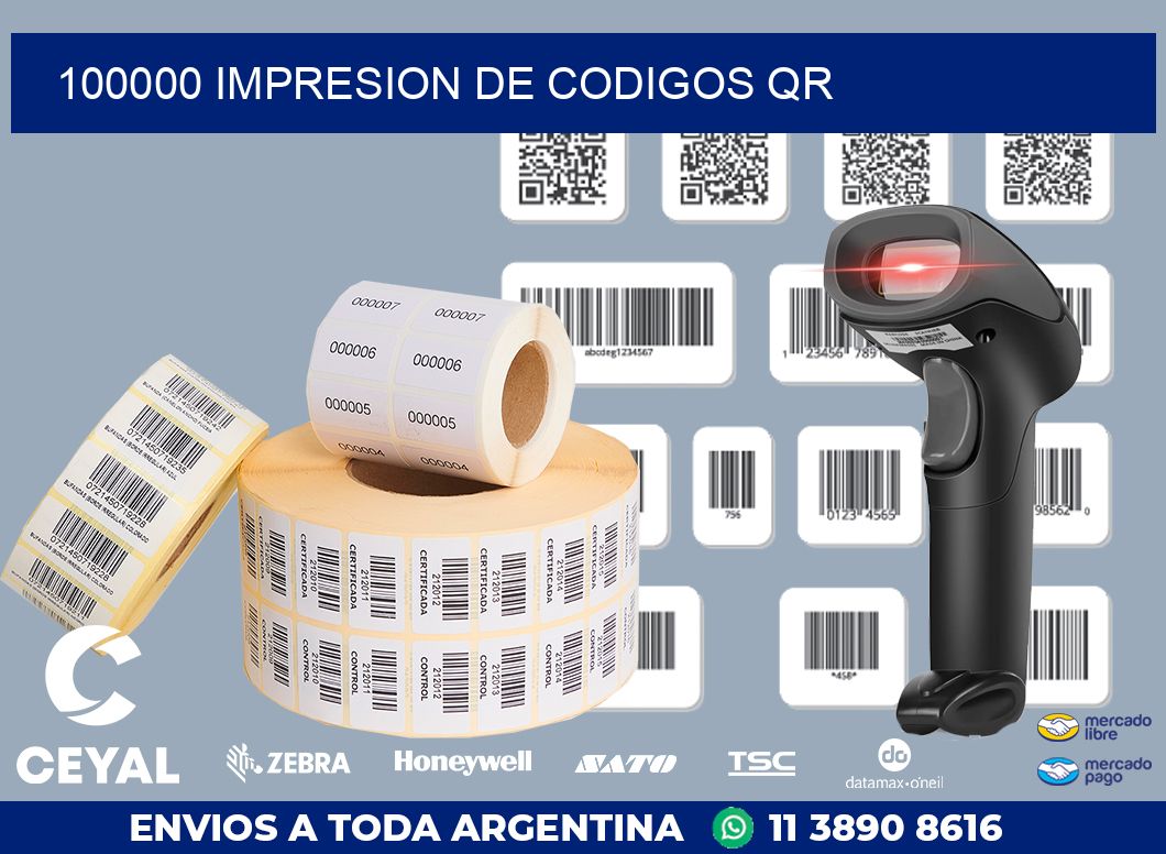 100000 IMPRESION DE CODIGOS QR