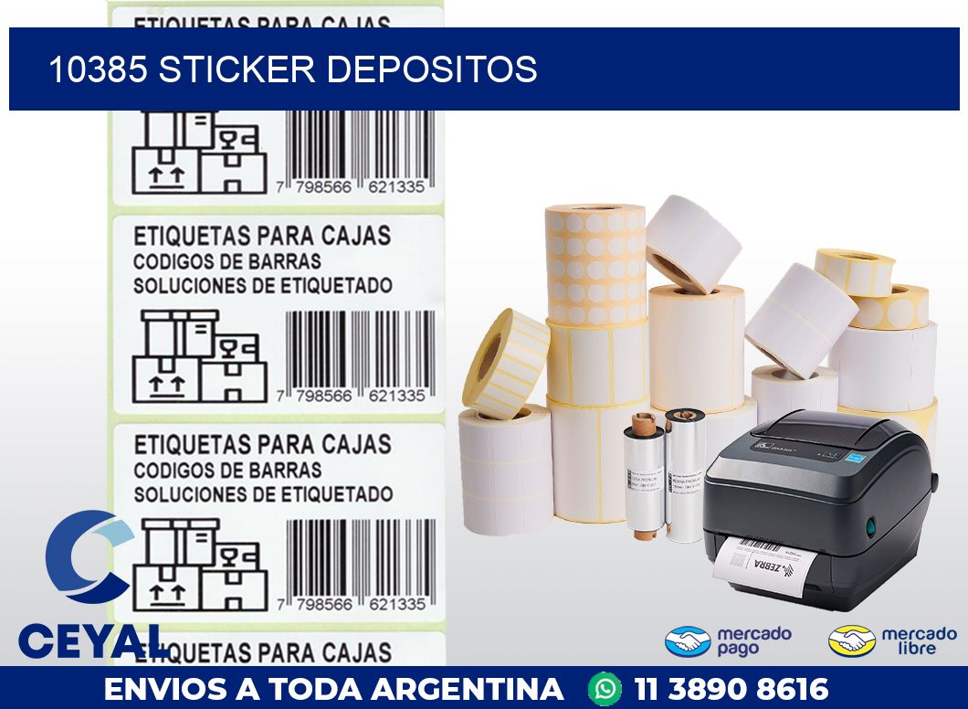 10385 STICKER DEPOSITOS