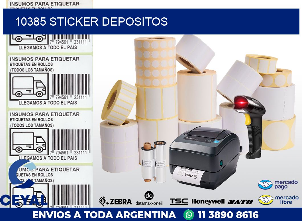 10385 STICKER DEPOSITOS