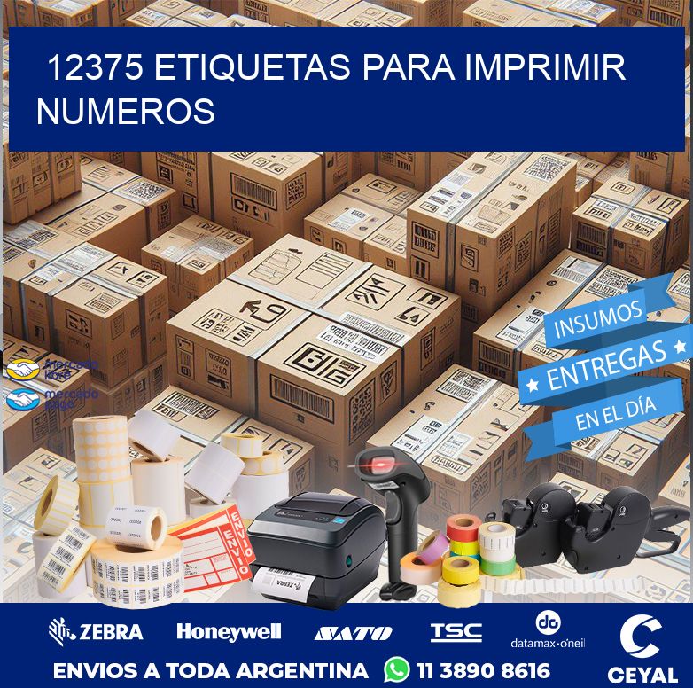 12375 ETIQUETAS PARA IMPRIMIR NUMEROS