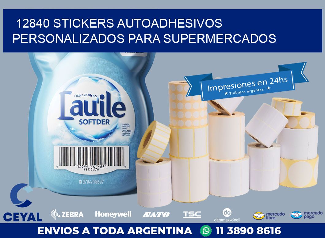 12840 STICKERS AUTOADHESIVOS PERSONALIZADOS PARA SUPERMERCADOS