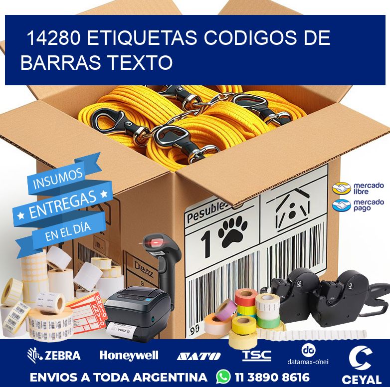 14280 ETIQUETAS CODIGOS DE BARRAS TEXTO