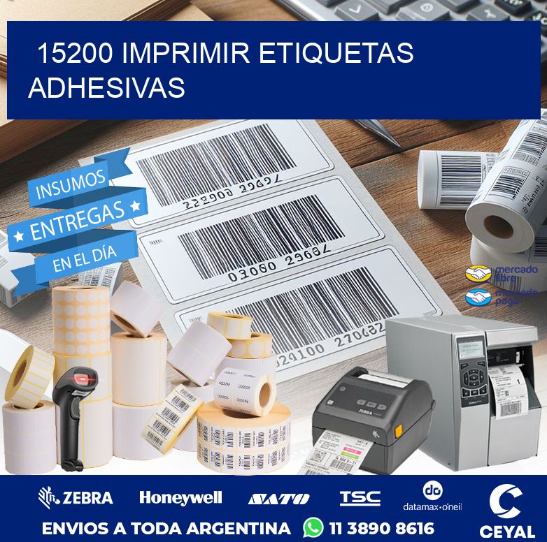 15200 IMPRIMIR ETIQUETAS ADHESIVAS