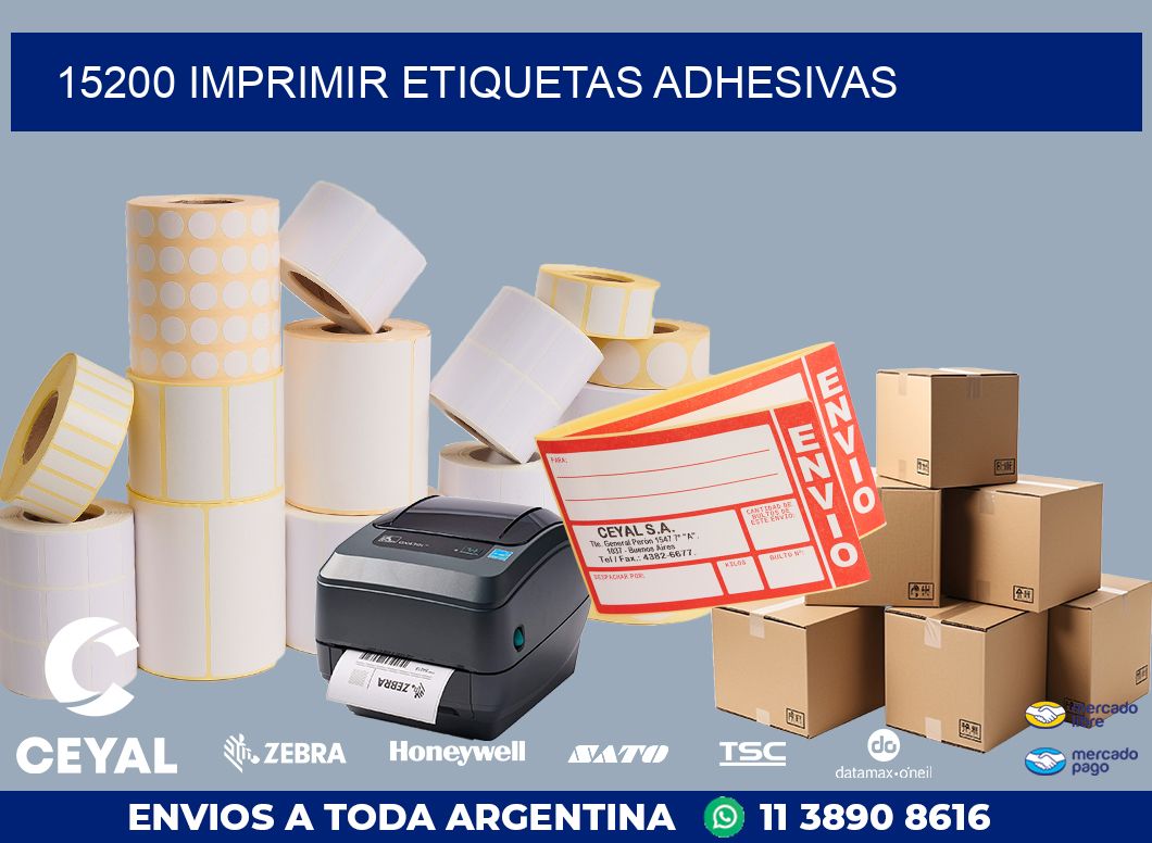 15200 IMPRIMIR ETIQUETAS ADHESIVAS