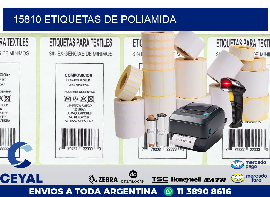 15810 ETIQUETAS DE POLIAMIDA