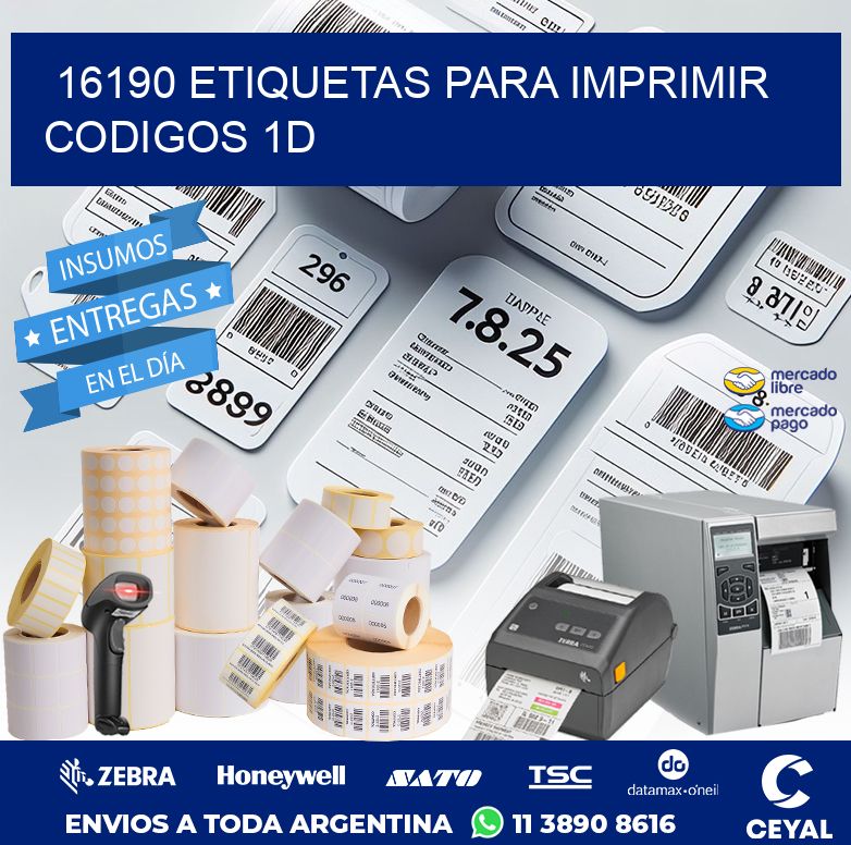 16190 ETIQUETAS PARA IMPRIMIR CODIGOS 1D