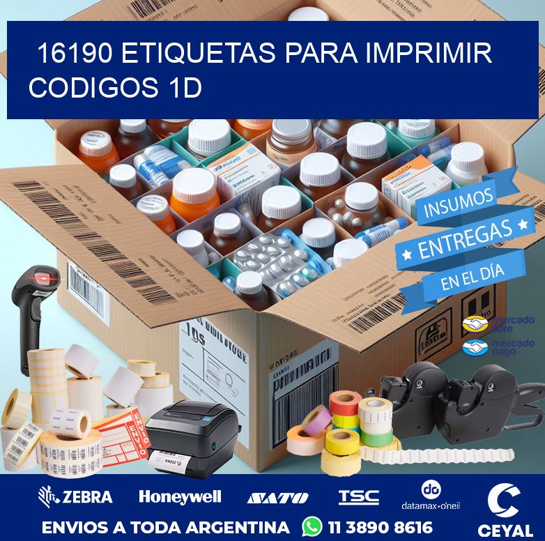 16190 ETIQUETAS PARA IMPRIMIR CODIGOS 1D