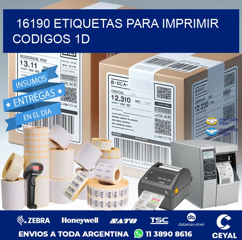 16190 ETIQUETAS PARA IMPRIMIR CODIGOS 1D