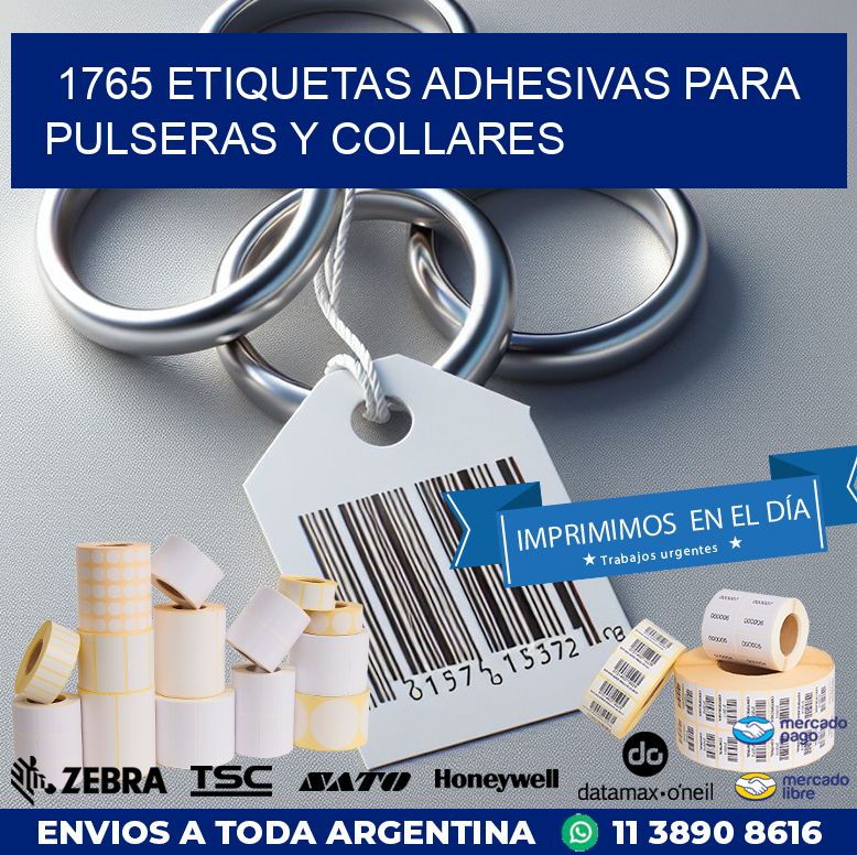 1765 ETIQUETAS ADHESIVAS PARA PULSERAS Y COLLARES
