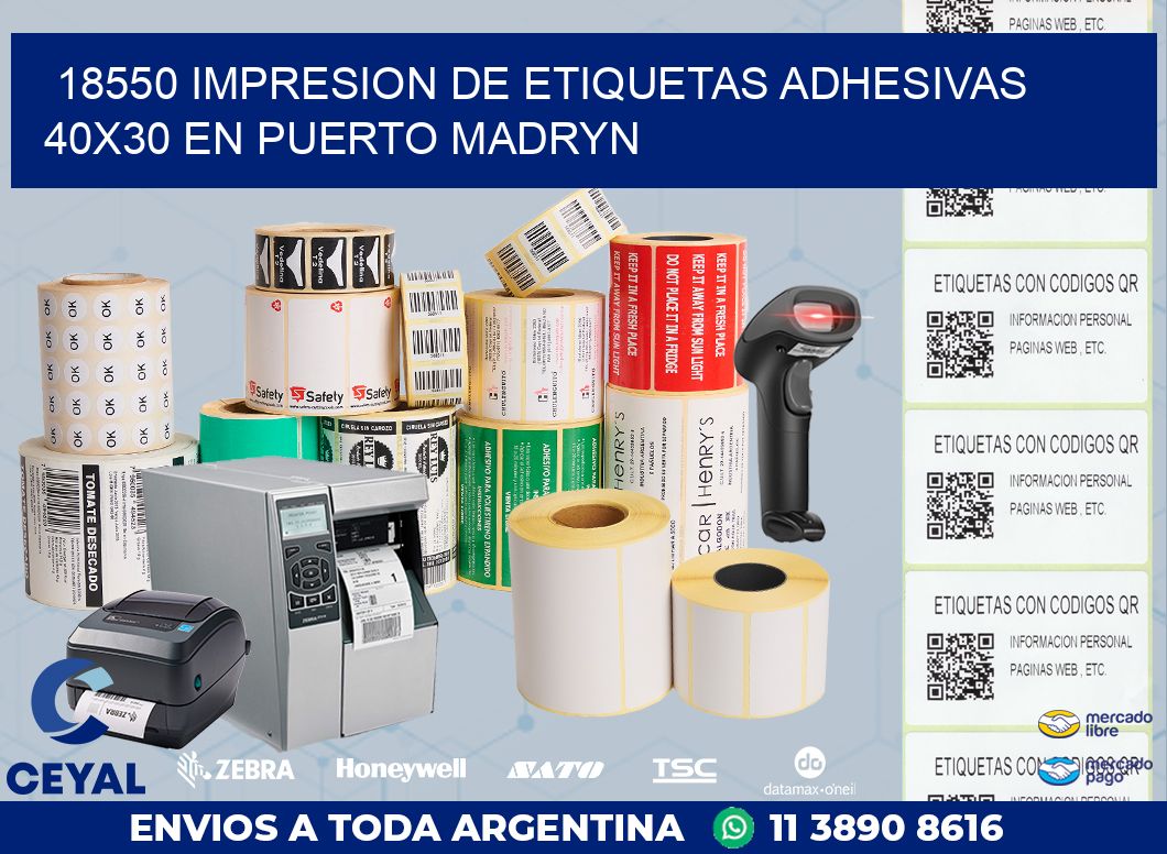 18550 IMPRESION DE ETIQUETAS ADHESIVAS 40X30 EN PUERTO MADRYN