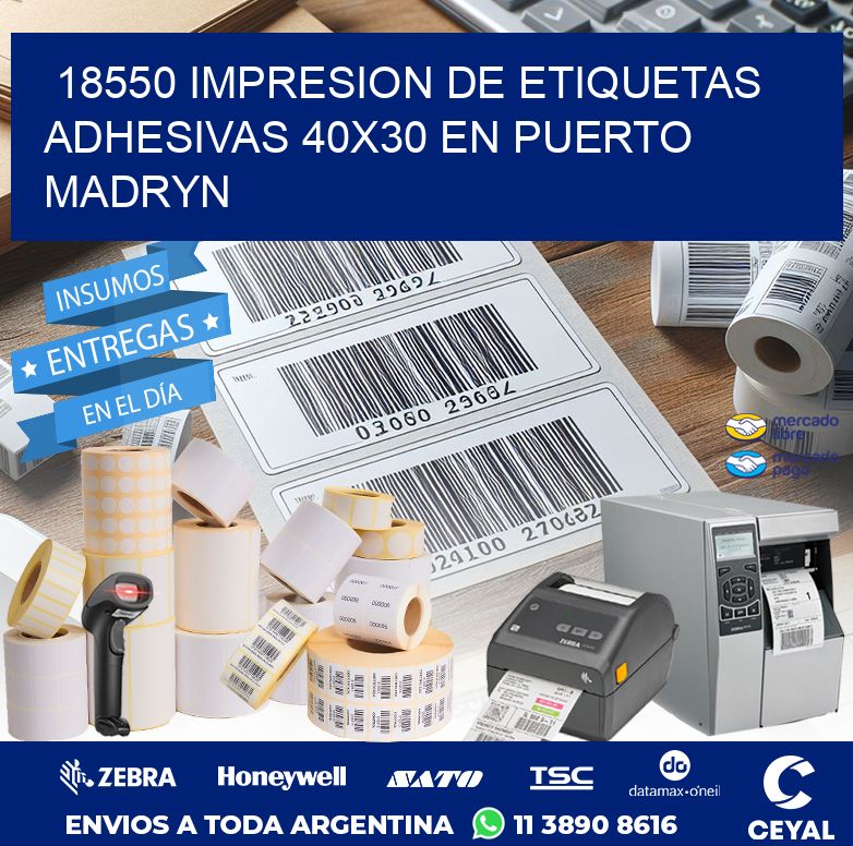 18550 IMPRESION DE ETIQUETAS ADHESIVAS 40X30 EN PUERTO MADRYN