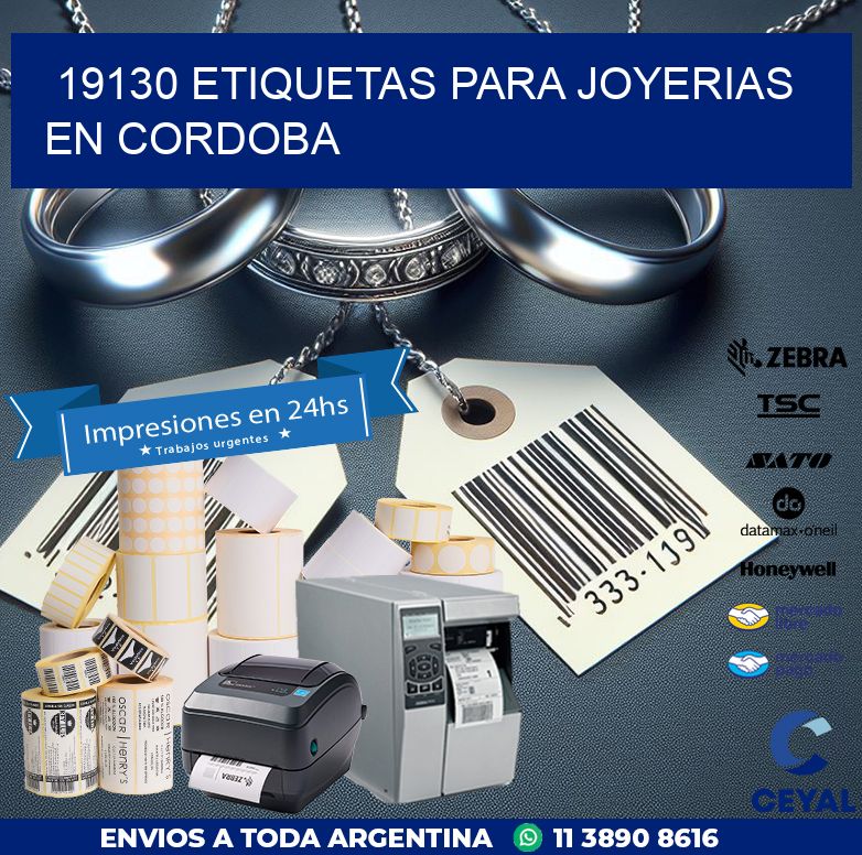 19130 ETIQUETAS PARA JOYERIAS EN CORDOBA