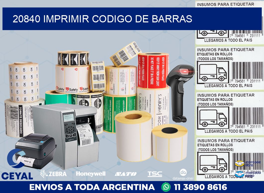 20840 IMPRIMIR CODIGO DE BARRAS