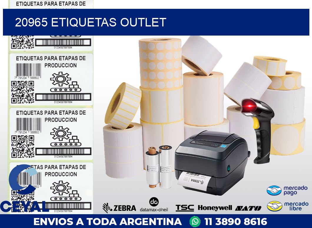 20965 ETIQUETAS OUTLET