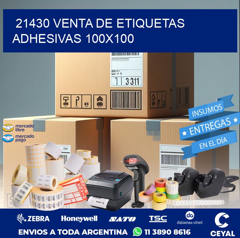 21430 VENTA DE ETIQUETAS ADHESIVAS 100X100