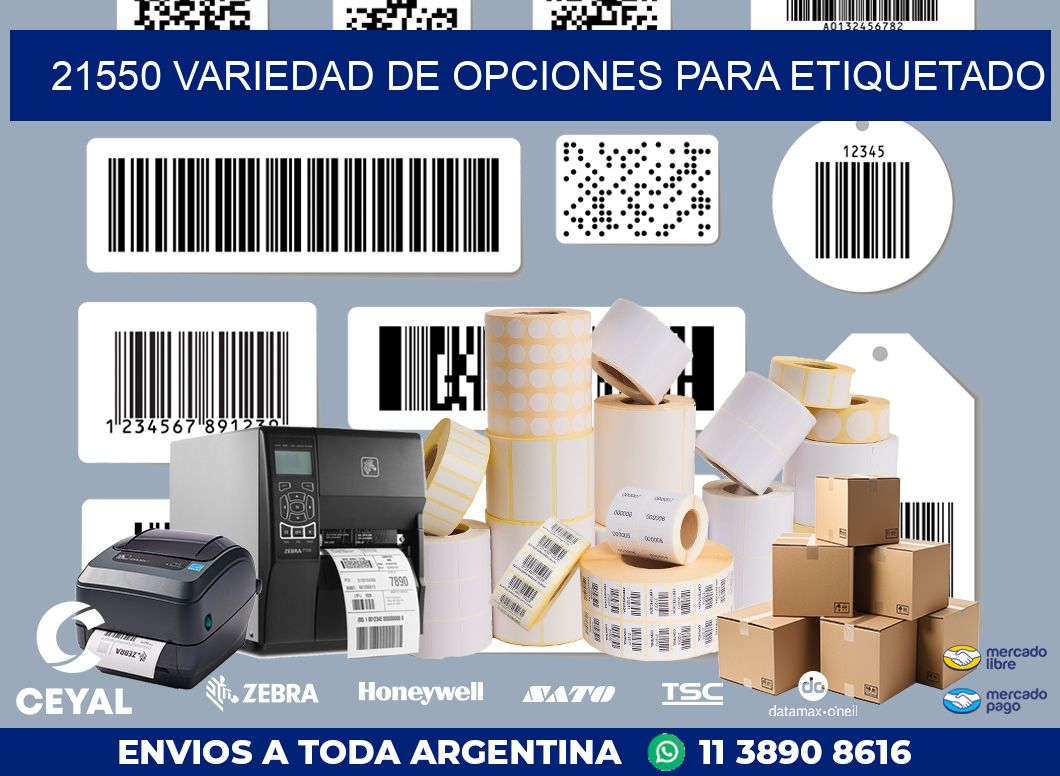 21550 VARIEDAD DE OPCIONES PARA ETIQUETADO