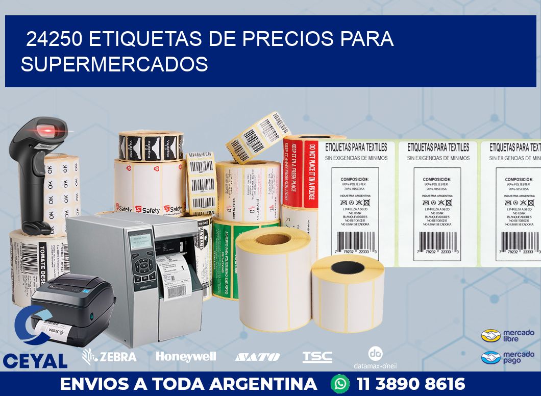 24250 ETIQUETAS DE PRECIOS PARA SUPERMERCADOS