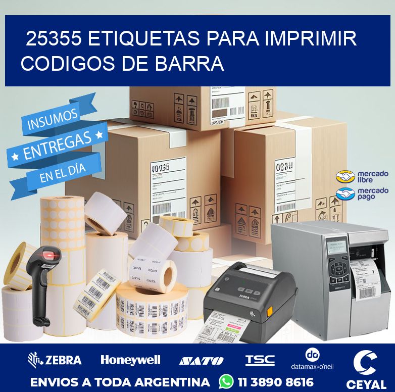 25355 ETIQUETAS PARA IMPRIMIR CODIGOS DE BARRA