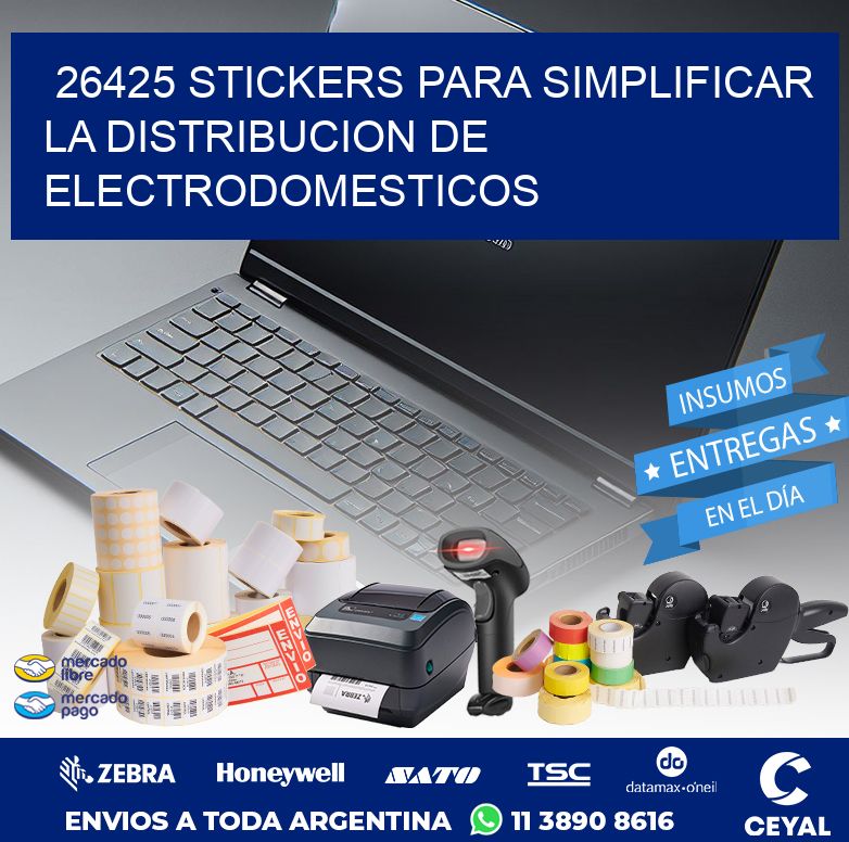 26425 STICKERS PARA SIMPLIFICAR LA DISTRIBUCION DE ELECTRODOMESTICOS