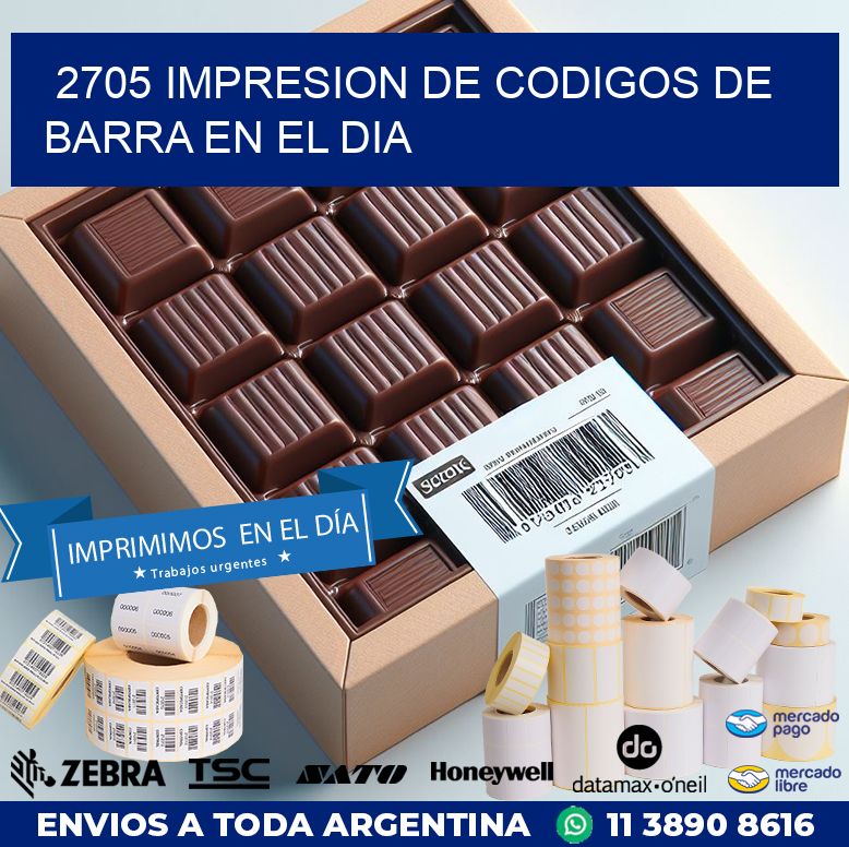 2705 IMPRESION DE CODIGOS DE BARRA EN EL DIA