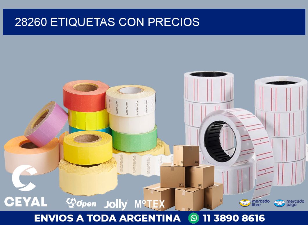 28260 ETIQUETAS CON PRECIOS