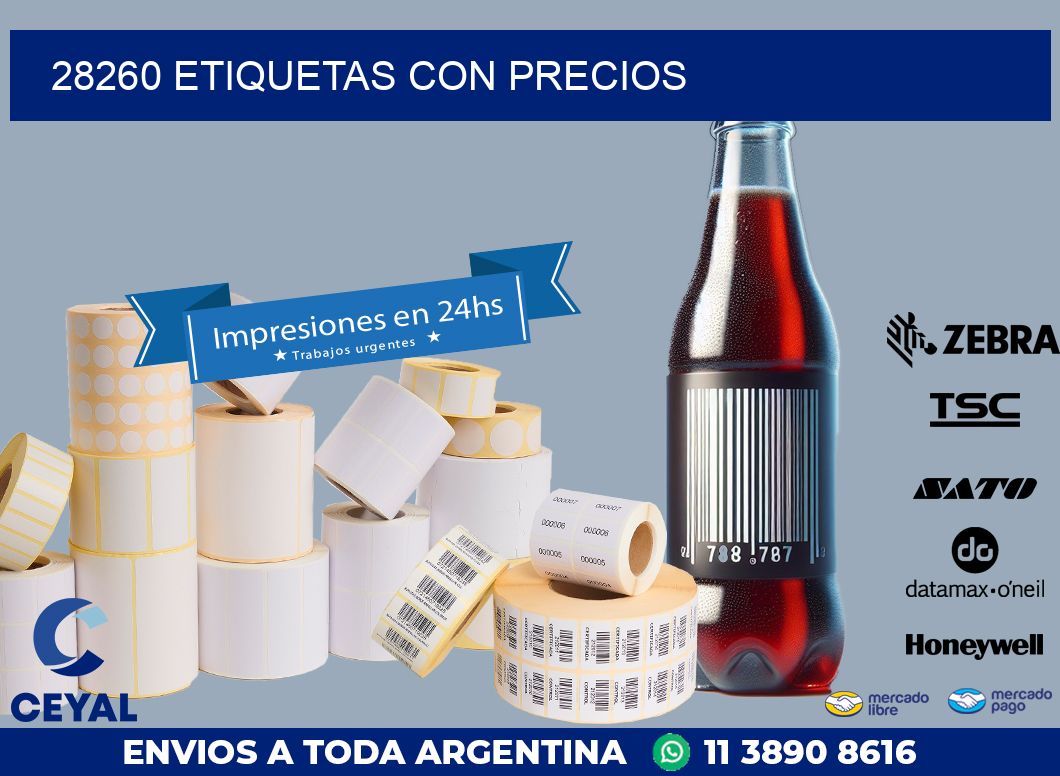 28260 ETIQUETAS CON PRECIOS