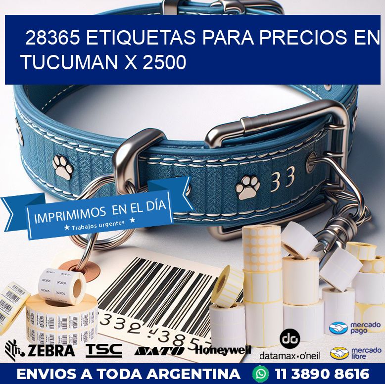 28365 ETIQUETAS PARA PRECIOS EN TUCUMAN X 2500
