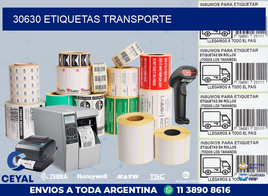 30630 ETIQUETAS TRANSPORTE