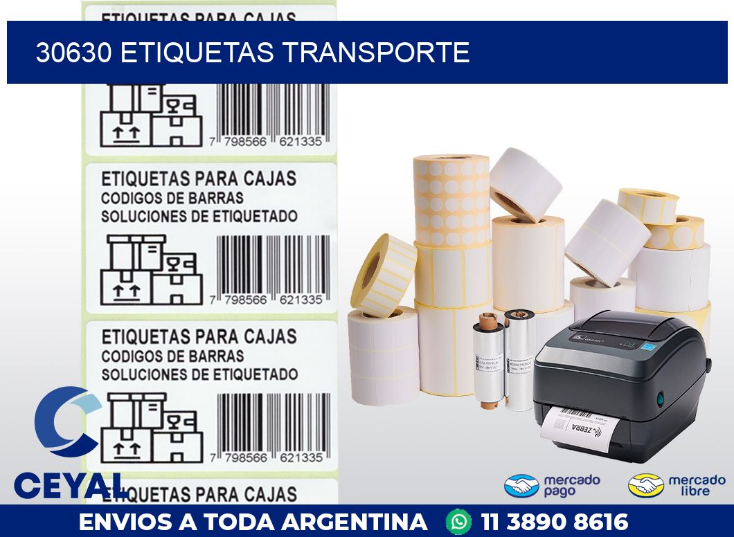 30630 ETIQUETAS TRANSPORTE